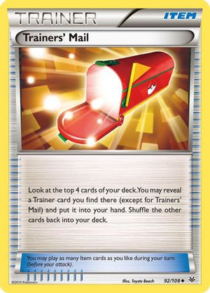 Trainers' Mail 92/108 - Roaring Skies Reverse Holofoil - Poke-Collect
