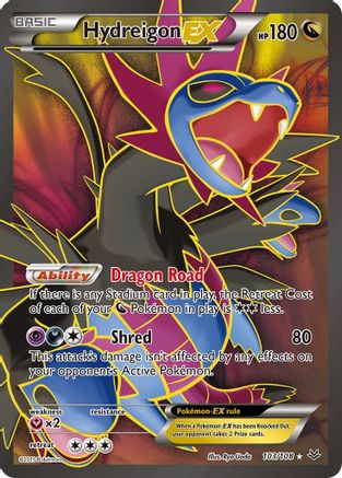 Hydreigon EX (103 Full Art) 103/108 - XY  Roaring Skies Holofoil - Poke-Collect