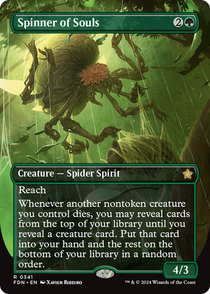 Spinner of Souls (FDN-341) - Foundations (Borderless) Foil