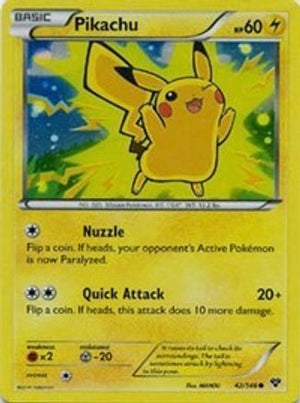 Pikachu - 42/146 (2014 Movie Promo) 42 - Miscellaneous Cards & Products Holofoil - Poke-Collect