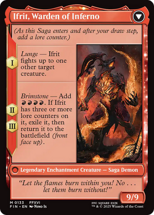 Clive, Ifrit's Dominant (FIN-133) - FINAL FANTASY: (enchantment) Foil
