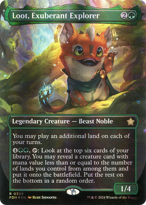 Loot, Exuberant Explorer (FDN-398) - Foundations (Borderless) Foil