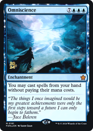 Omniscience (PRE-161) - Foundations Promos: (enchantment) Foil