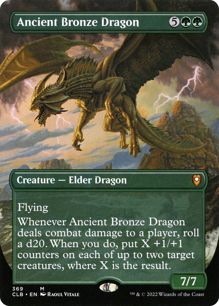 Ancient Bronze Dragon (CLB-369) - Commander Legends: Battle for Baldur's Gate (Borderless) - Poke-Collect