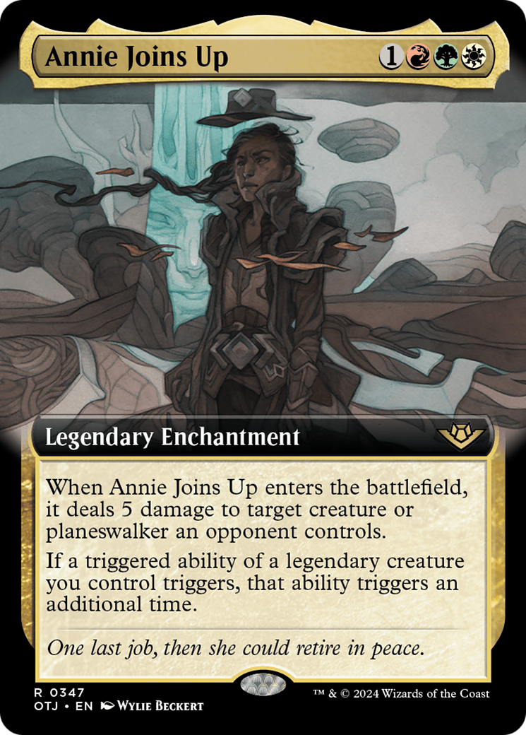Annie Joins Up (OTJ-347) - Outlaws of Thunder Junction: (Extended Art) Foil - Poke-Collect