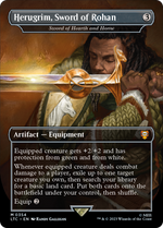 Herugrim, Sword of Rohan - Sword of Hearth and Home (LTC-354) - Tales of Middle-earth Commander / Herugrim, Sword of Rohan (Borderless) Foil - Poke-Collect