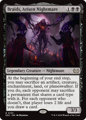 Braids, Arisen Nightmare (DSC-133) - Duskmourn: House of Horror Commander - Poke-Collect