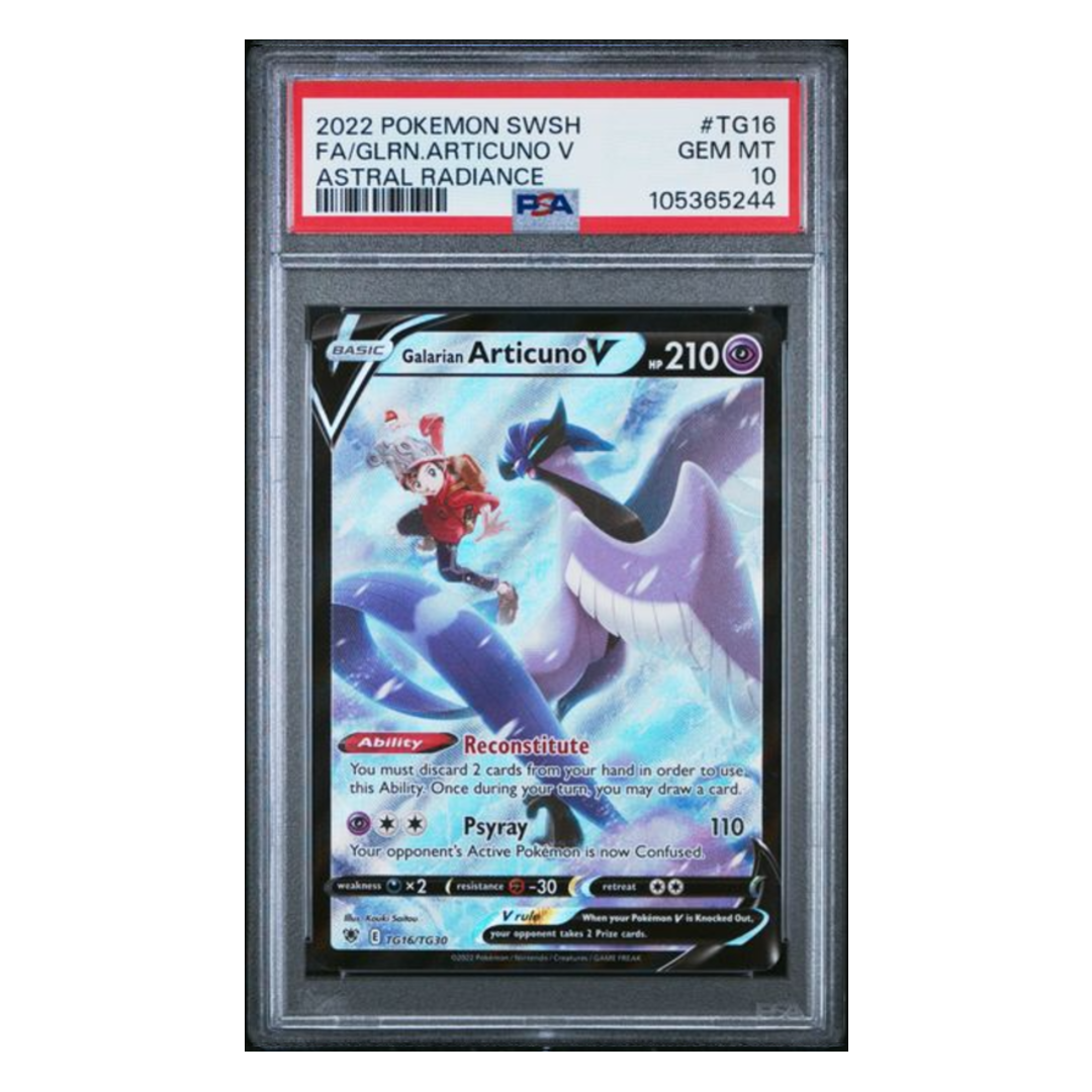 Galarian Articuno V FA Astral Radiance #TG16 PSA 10