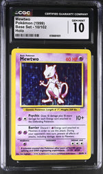 Mewtwo #010 Base Set CGC 10