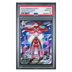 Deoxys Vmax FA Crown Zenith #GG45 PSA 10