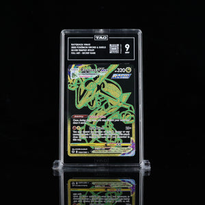 Rayquaza Vmax Secret Rare Silver Tempest TG29 TAG Mint 9