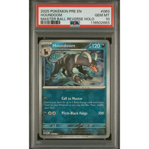 Houndoom Master Ball #063 PSA 10