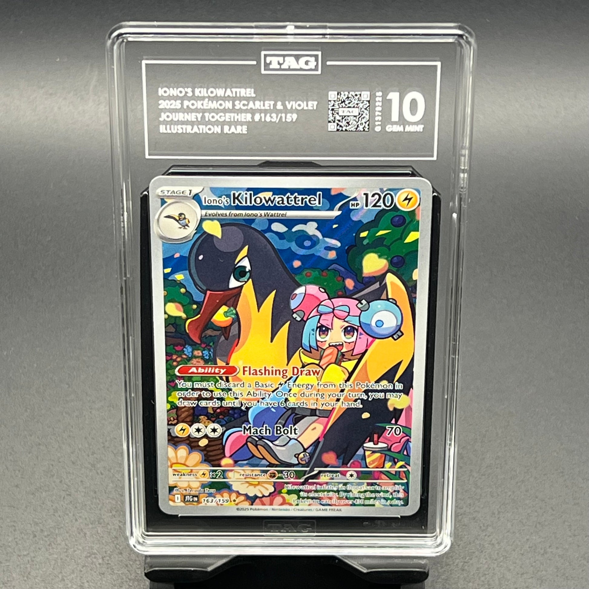 Iono's Kilowattrel Journey Together IR #163 TAG GMT 10 - Poke-Collect