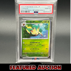 Leafeon Masterball - Terastal Festival - PSA 10