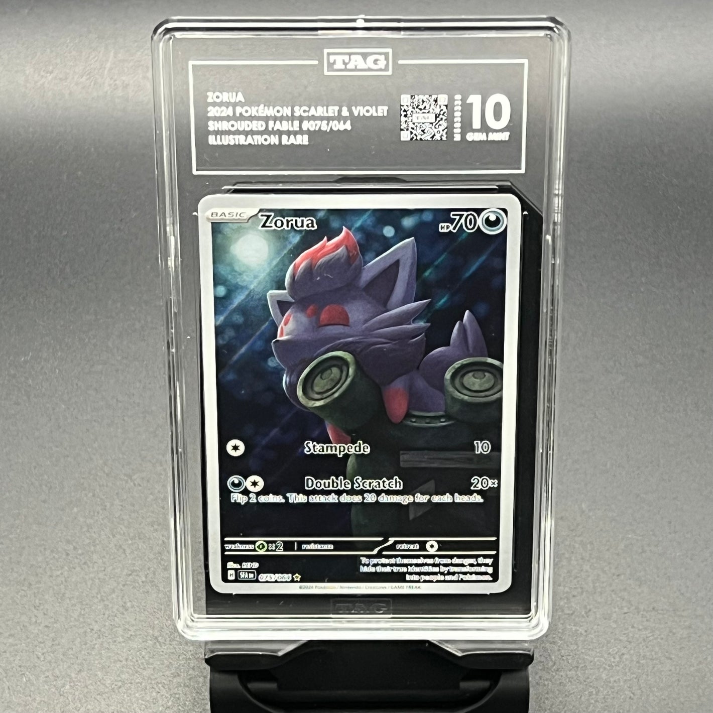 Zorua Shrouded Fable #075 TAG GMT 10