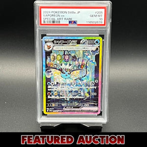 Vaporeon ex SAR Terastal Festival PSA 10