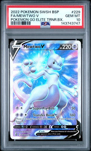 Mewtwo V #229 SWSH Black Star Promo PSA 10 - Poke-Collect