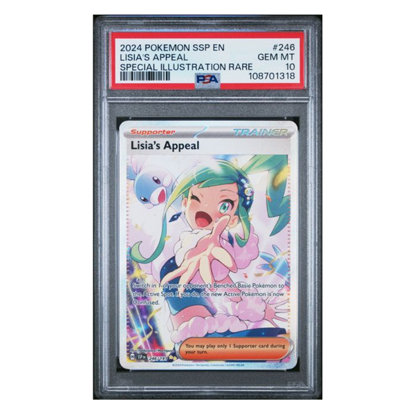 lisia pokemon card price Lisia's Appeal SIR Surging Sparks #246 PSA 10