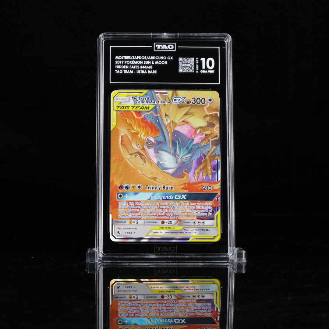 Moltres & Zapdos & Articuno Tag Team GX Hidden Fates #44 TAG 10