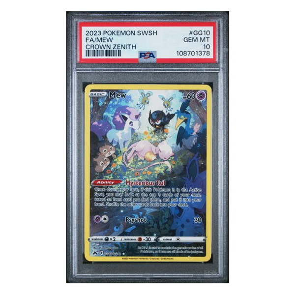 Mew Crown Zenith #GG10 PSA 10