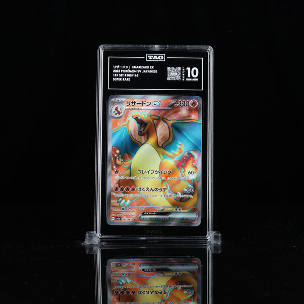 Charizard EX Super Rare Japanese 151 #185 TAG Gem Mint 10 - Poke-Collect
