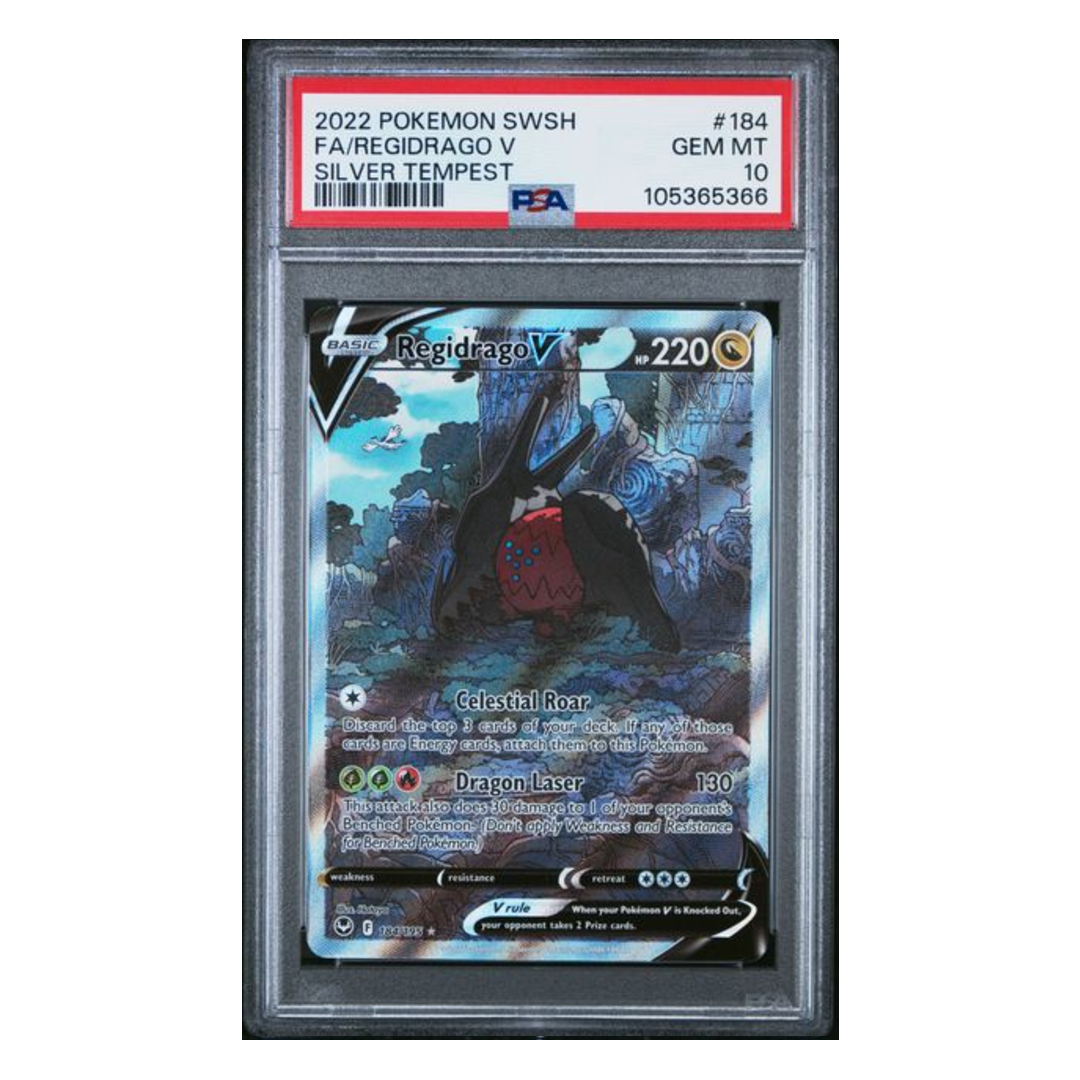Regidrago V FA Silver Tempest #184 PSA 10