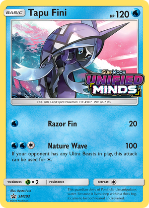Tapu Fini SM203/248 - SM Black Star Promos Holofoil - Poke-Collect