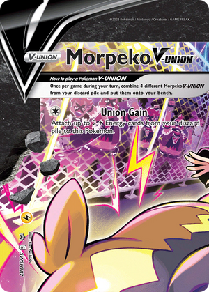 Morpeko V-UNION SWSH287/307 - SWSH Black Star Promos Holofoil - Poke-Collect