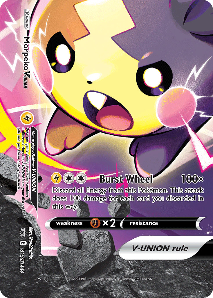 Morpeko V-UNION SWSH289/307 - SWSH Black Star Promos Holofoil - Poke-Collect