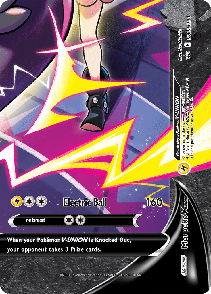 Morpeko V-UNION SWSH290/307 - SWSH Black Star Promos Holofoil - Poke-Collect