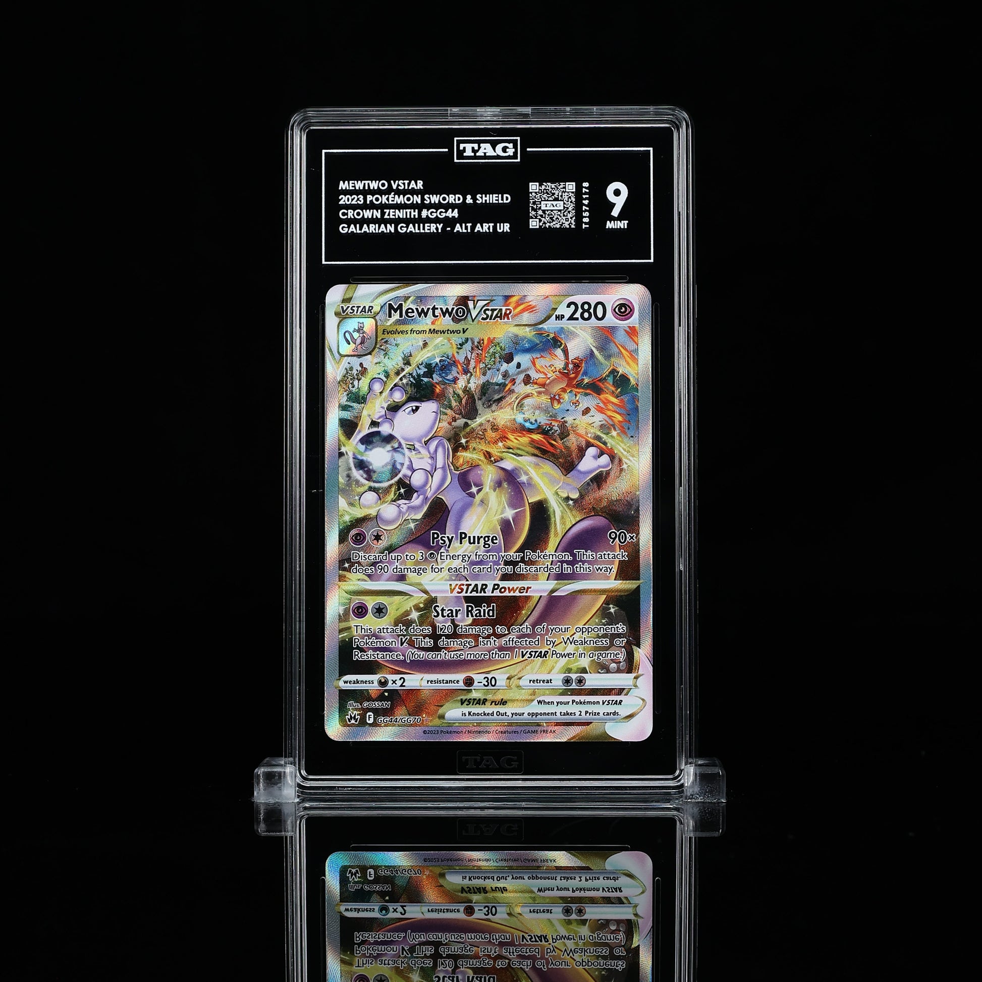 Mewtwo Vstar Crown Zenith #GG44 TAG 9 - Poke-Collect