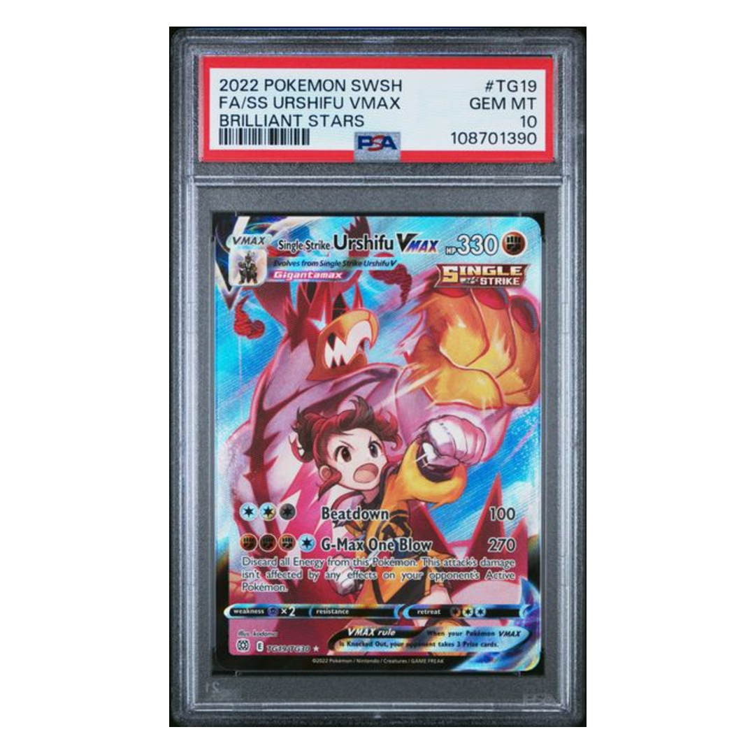 Single Strike Urshifu VMAX Brilliant Stars #TG19 PSA 10
