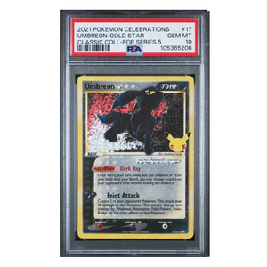 Umbreon Gold Star Celebrations #17 PSA 10