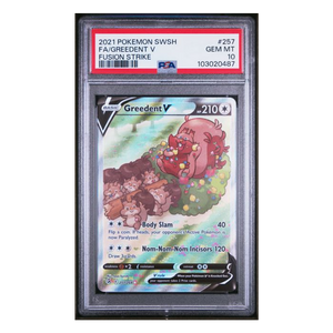 Greedent V Alternate Art Fusion Strike #257 PSA 10