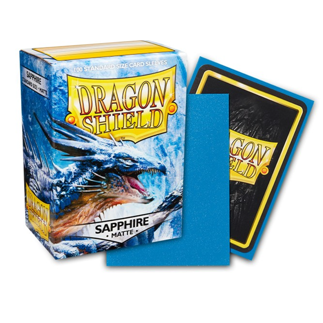 Dragon Shield Sleeves: Standard Matte Dual 100 Count - SAPPHIRE - Poke-Collect
