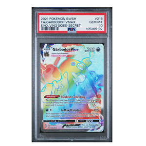 Garbador VMAX Evolving Skies #216 PSA 10