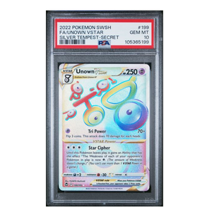Unown VTSAR Silver Tempest #199 PSA 10