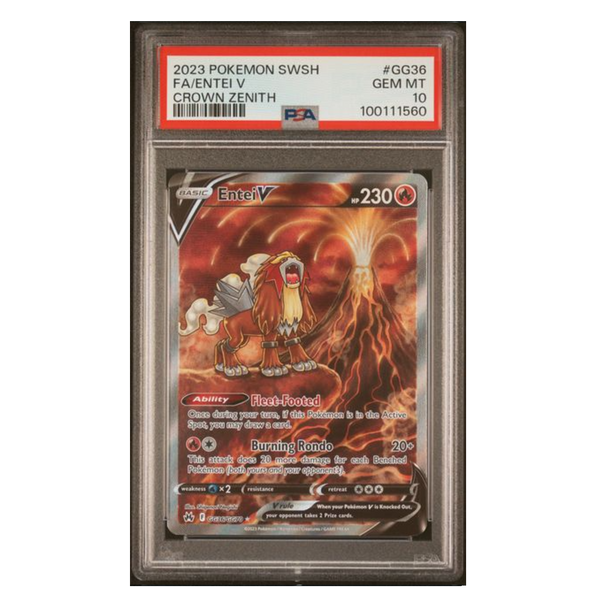 Entei V Crown Zenith #GG36 PSA 10 - Poke-Collect