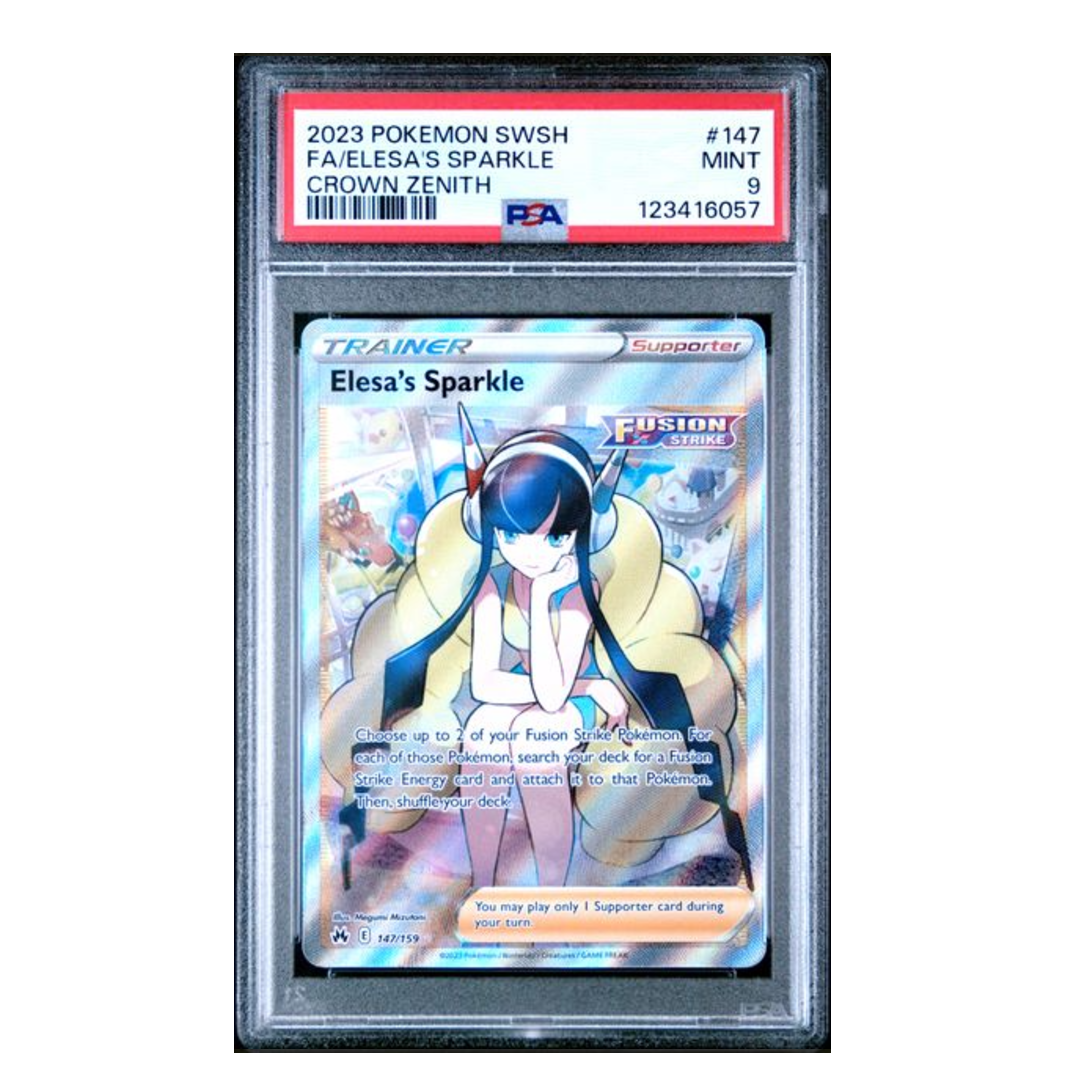 Elesa's Sparkle FA Crown Zenith #147 PSA 9