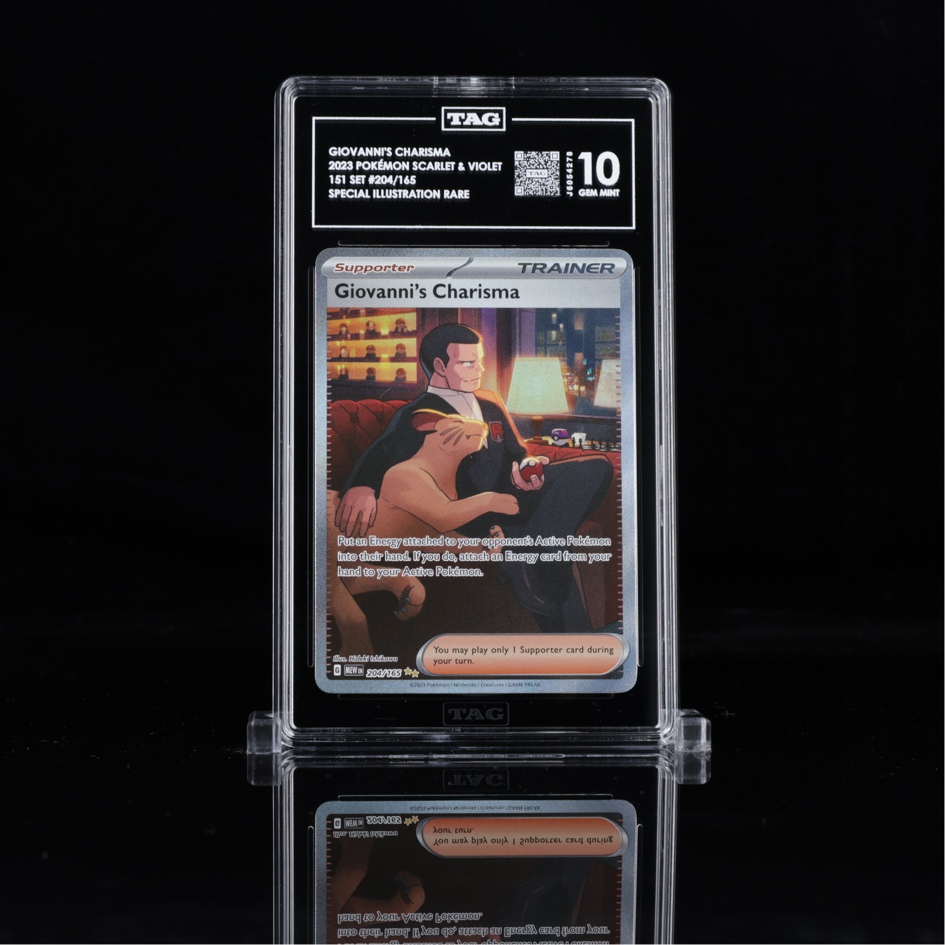 Giovanni's Charisma SIR Scarlet & Violet #204 TAG 10 - Poke-Collect