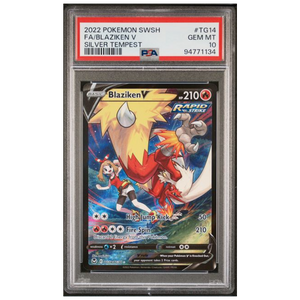 Blaziken V Silver Tempest #TG14 PSA 10