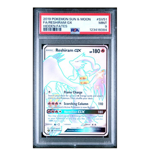 Reshiram GX FA Hidden Fates #SV51 PSA 9