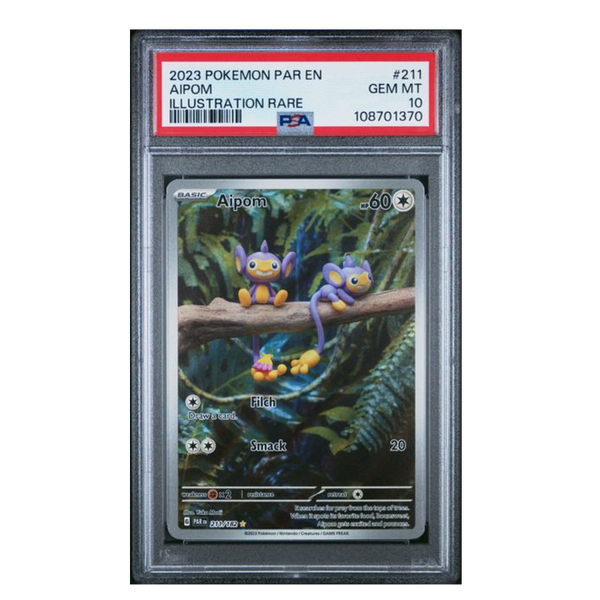 aipom pokemon card value Aipom IR Paradox Rift #211 PSA 10
