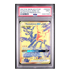 Pikachu & Zekrom GX Tag Team #SM248 PSA 9