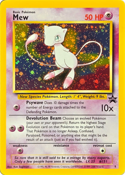 Mew - 9 - Wizards Black Star Promo Holo front