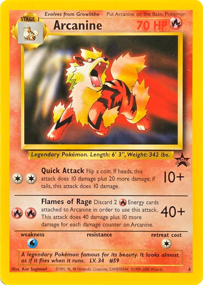 Arcanine - 6 - Wizards Black Star Promo front