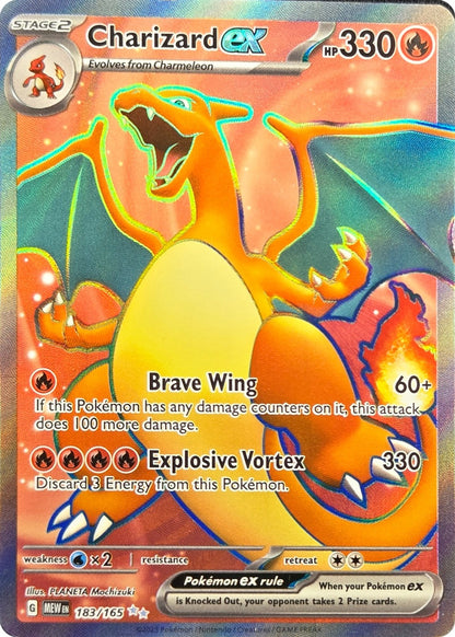 Charizard ex - 183/165 - Scarlet & Violet 151 Full Art front