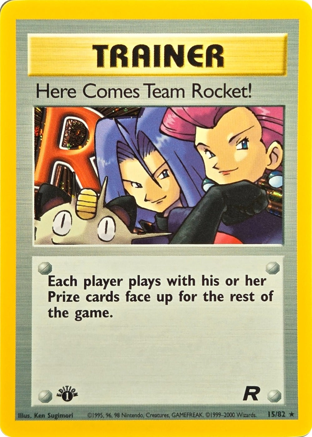 Here Comes Team Rocket! - 15/82 - 1st Edition Team Rocket Holo Rare front