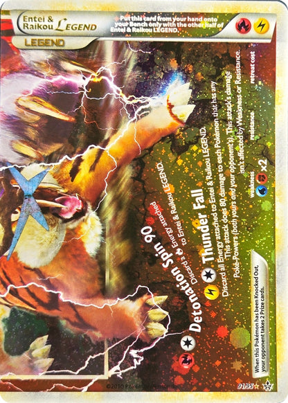 Entei & Raikou LEGEND - 91/95 - Unleashed LEGEND Holo front