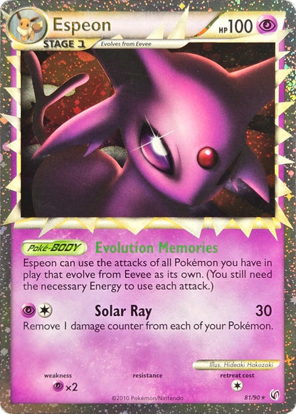 Espeon Prime - 81/90 - Undaunted Prime Holo Rare front